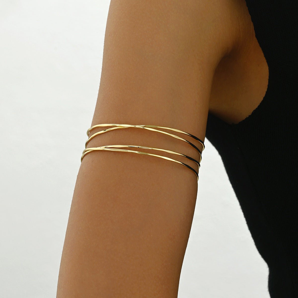 Bracelet manchette géométrique multicouche (MAC410)