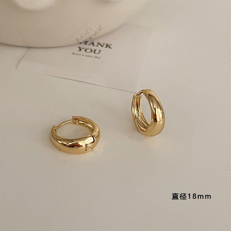 Boucles d'oreilles MAC096 en argent sterling 925, style français haut de gamme