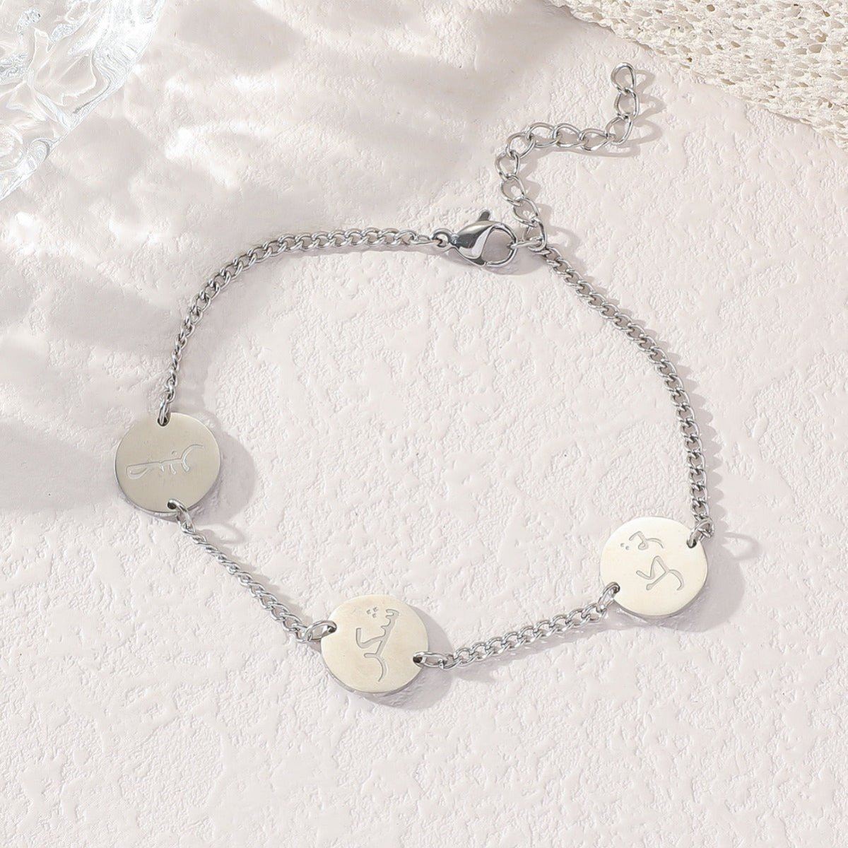 Bracelet en acier titane réversible (MAC221) (AVEC BOÎTE CADEAU)