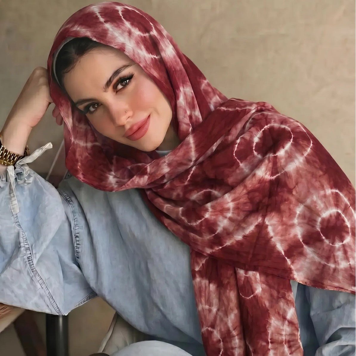 Foulard Hijab Tie-Dye (MH232)