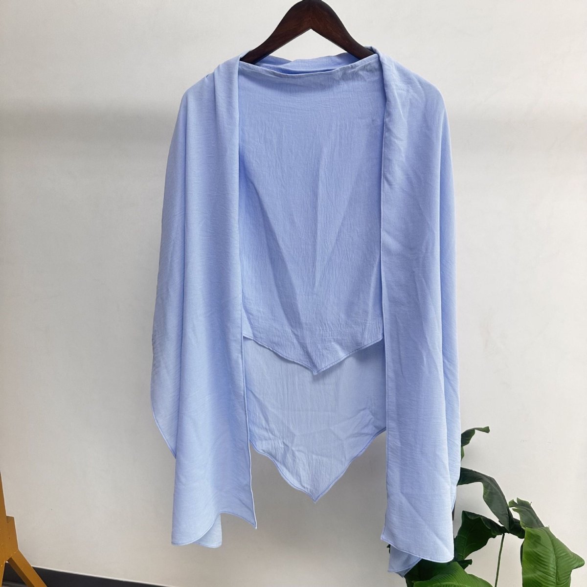 Hijab Châle Fashion à Simple Épaisseur avec Écharpe (MH082)