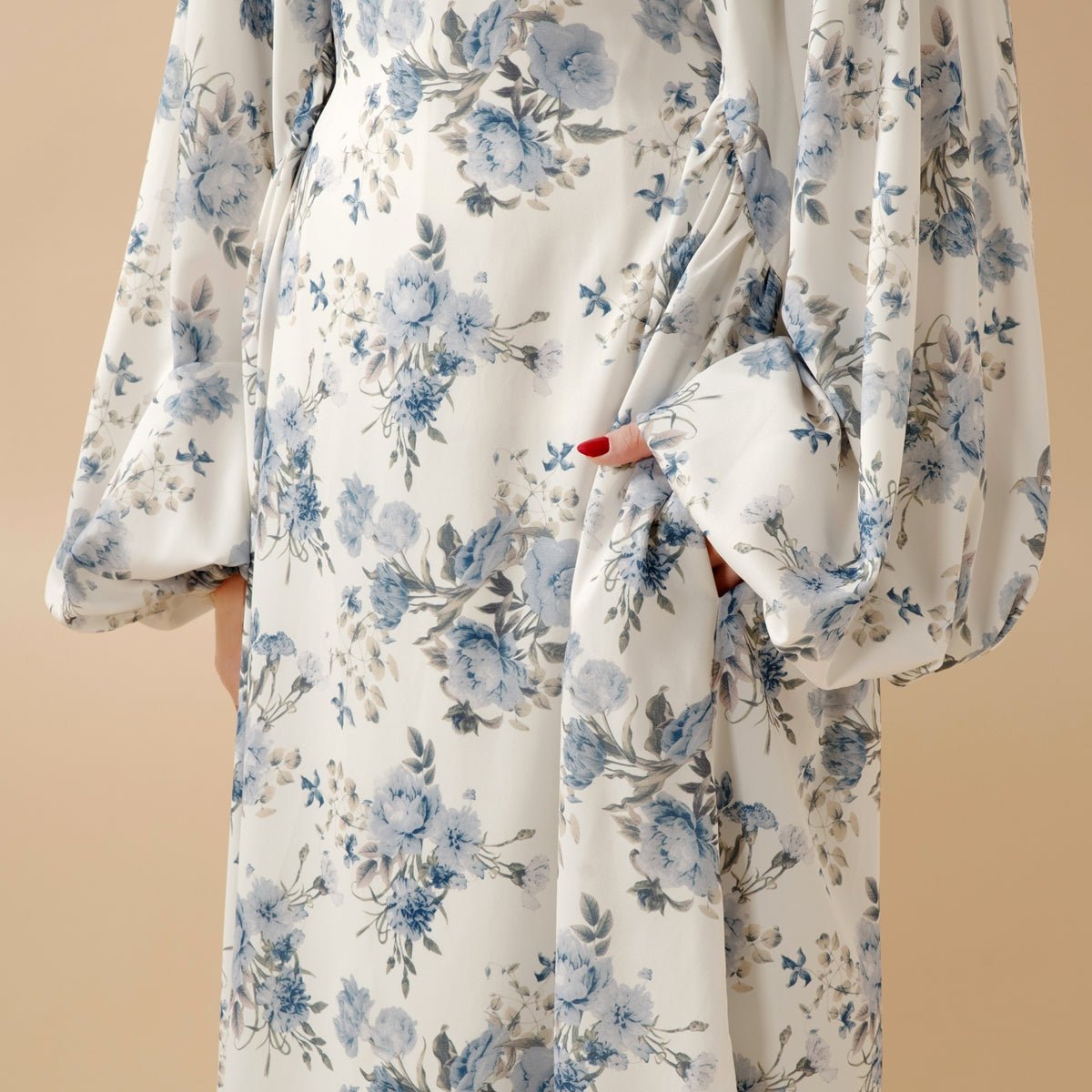Abaya Réversible Imprimée (MA082)