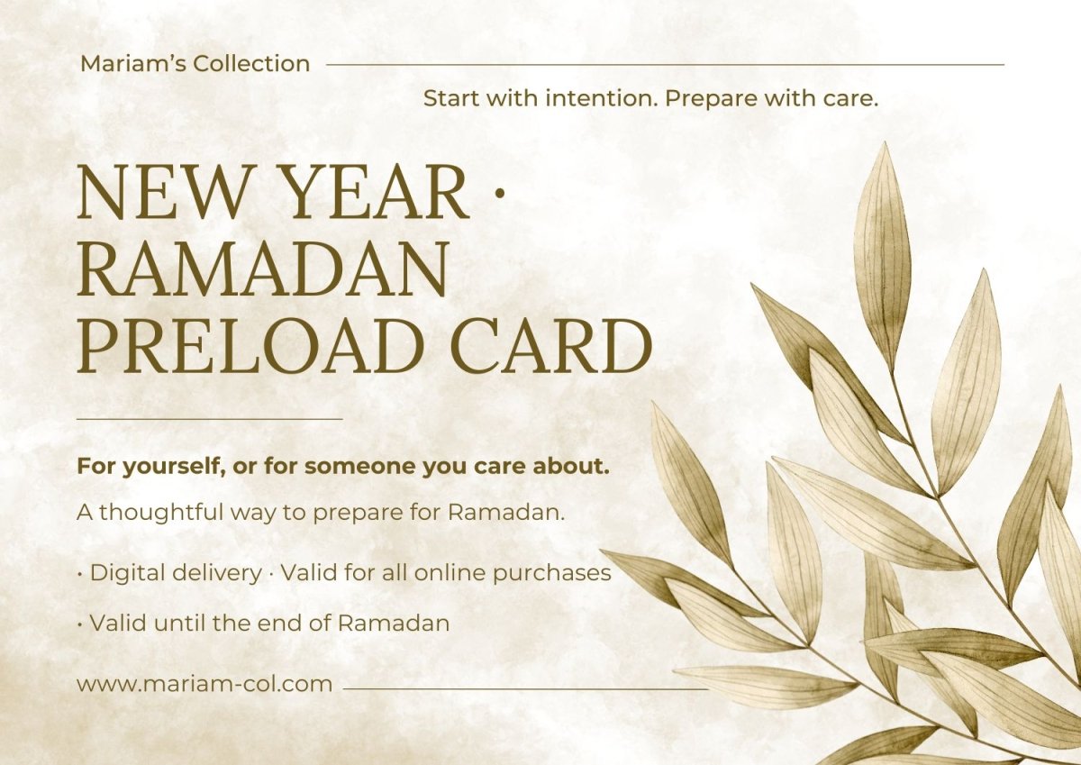 Carte Prépayée Nouvel An — Préparez-vous pour un Ramadan en pleine conscience