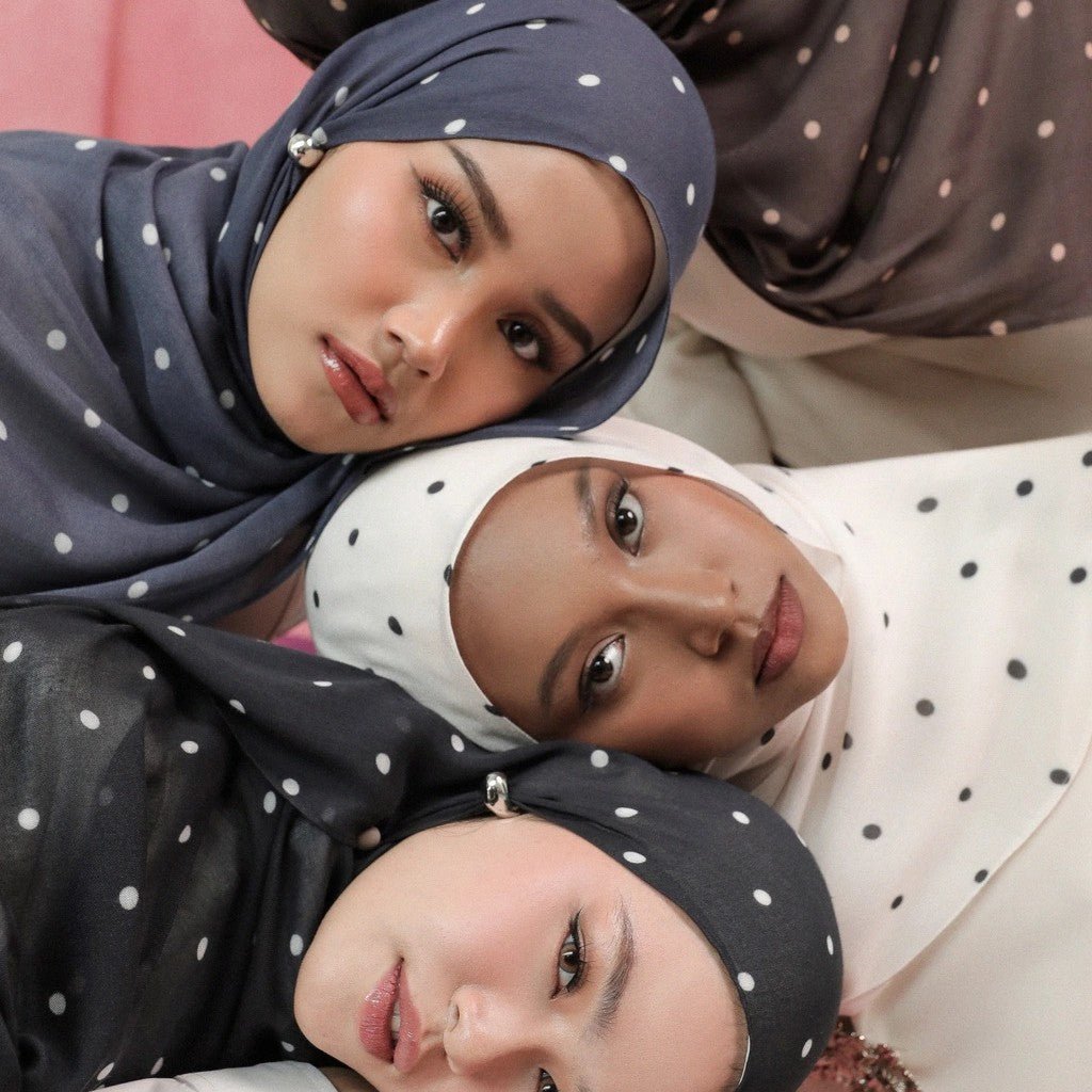 Foulard Hijab à Pois (MH230)