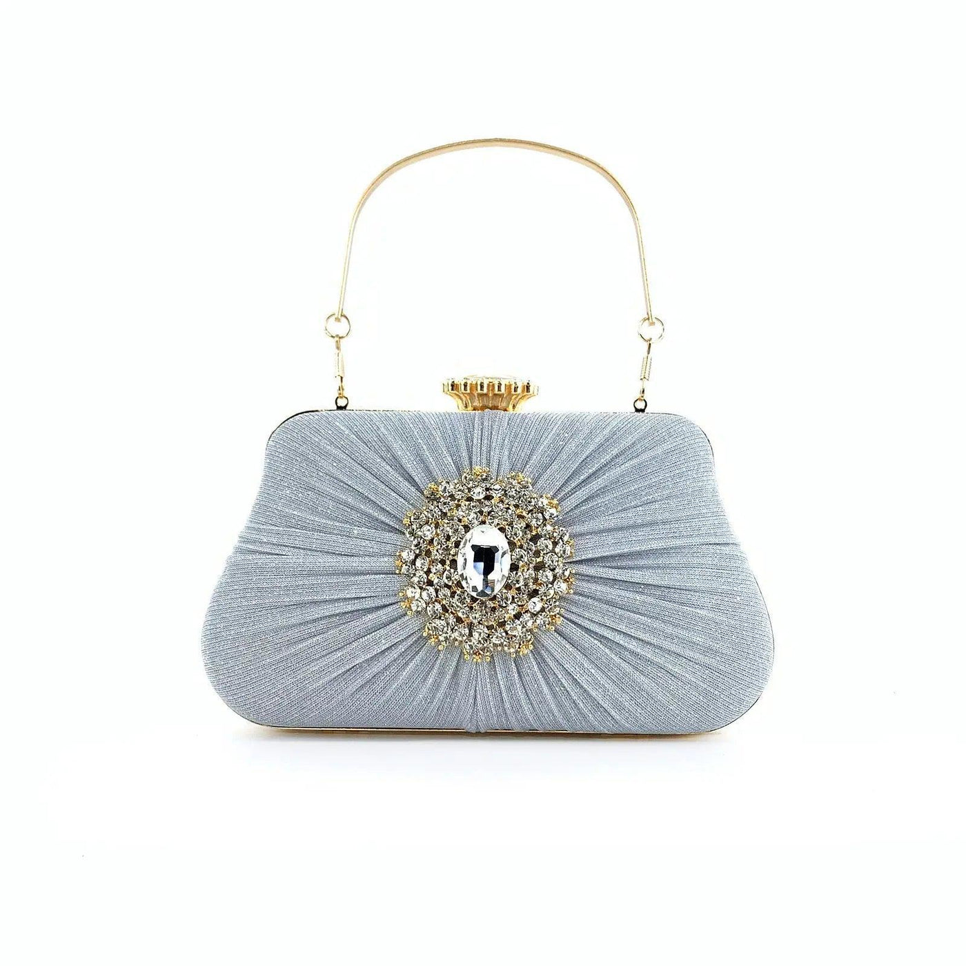 Sac MAC033 pour femme, plissé, artisanal, orné de strass