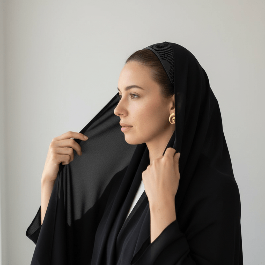 Bandeau antidérapant en TPU floqué pour hijab (respirant et léger) (MAC303)