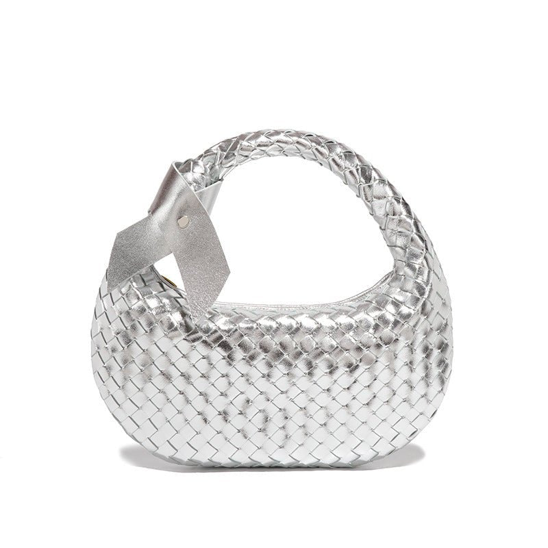 Sac à main MAC168 en cuir tissé, simple et élégant (sans nœud)