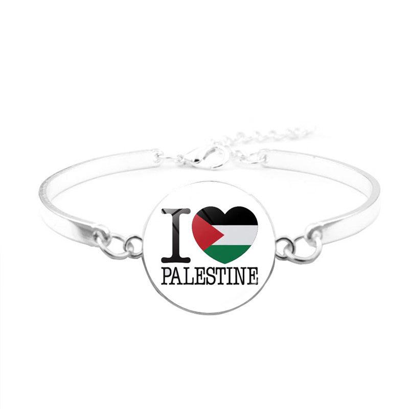 Bracelet Free Palestine | Bracelet Keffieh Drapeau Palestinien (MAC081)