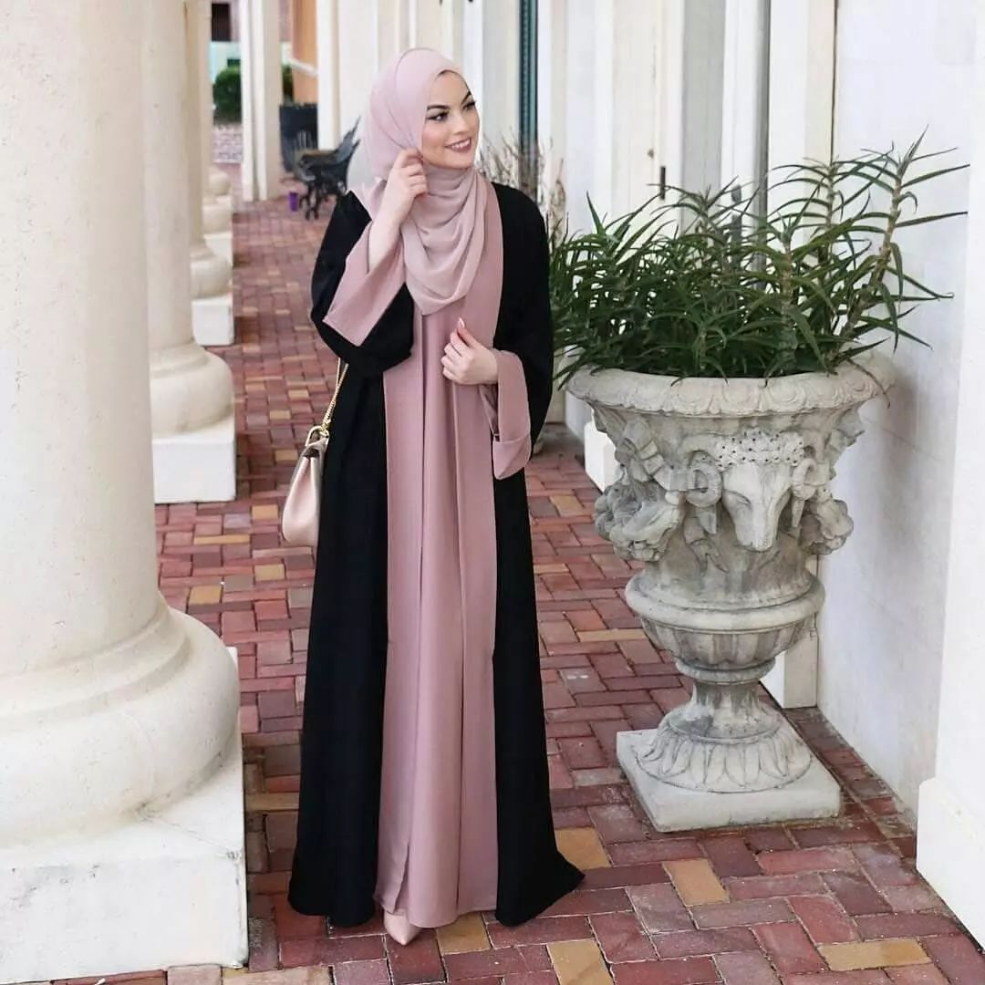 Abaya Patchwork Élégante (MA084)