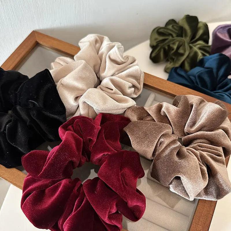 Chouchous hijab MAC009, accessoires cheveux fleur en velours