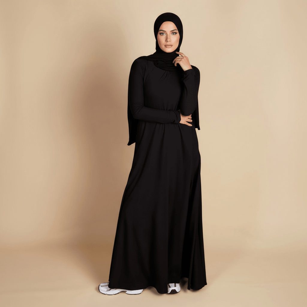 Robe évasée Premium Lenzing™ Modal en Natural Stretch (MA357)