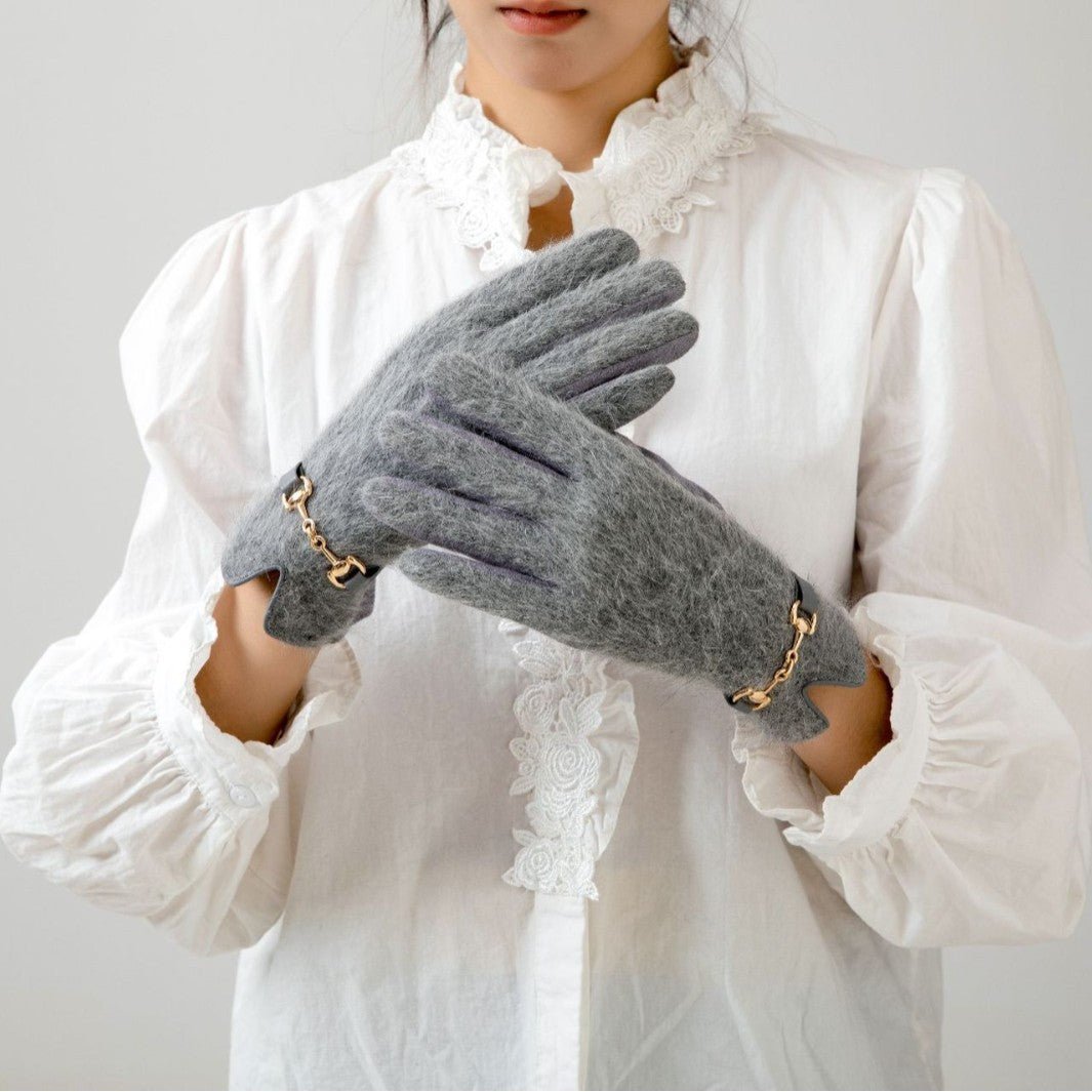 Gants d'hiver chauds et polyvalents en peluche pour tous les jours (MAC309)