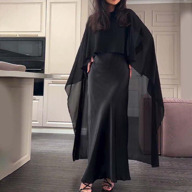 Robe Abaya avec Cape (MS320)