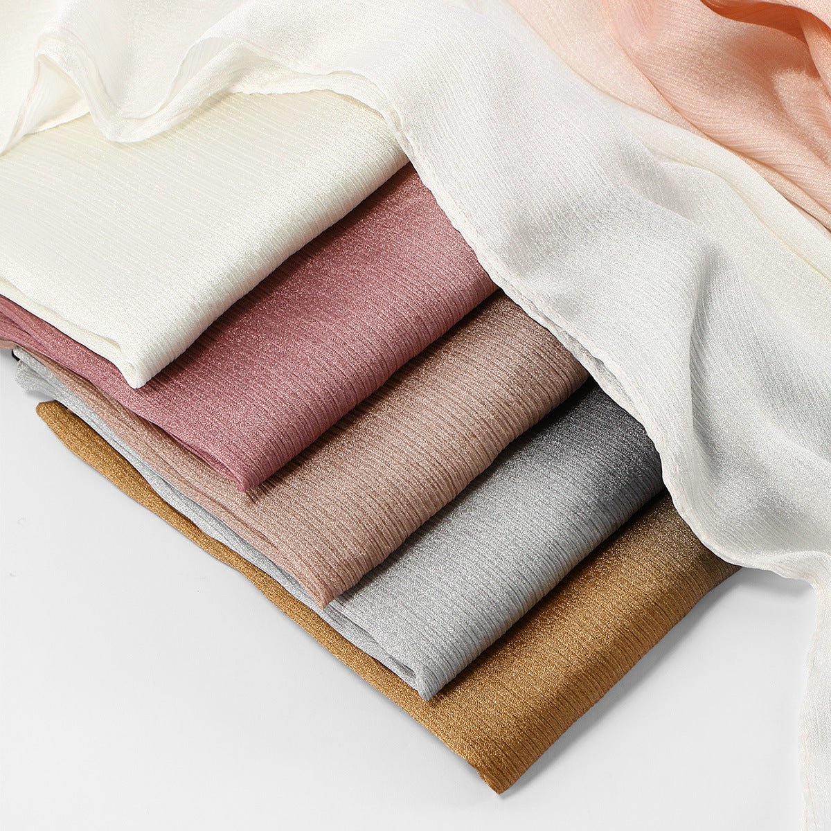 Foulard Hijab Texture Froissée Dégradé (MH253)