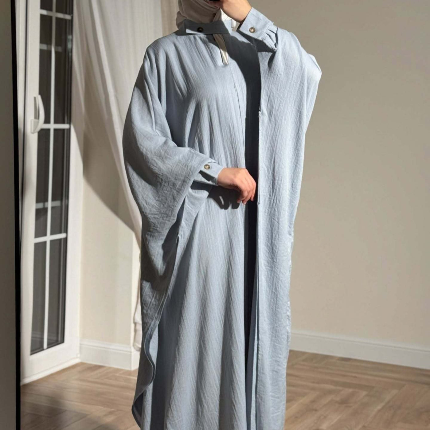 Abaya à manches chauve-souris (MA463)