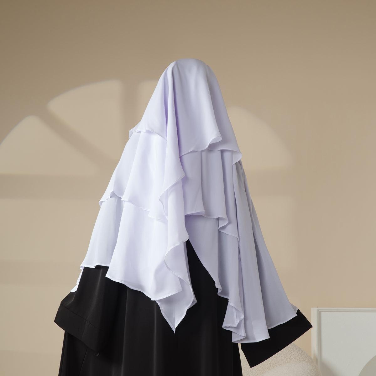 Khimar Trois Couches en Mousseline (MK002)