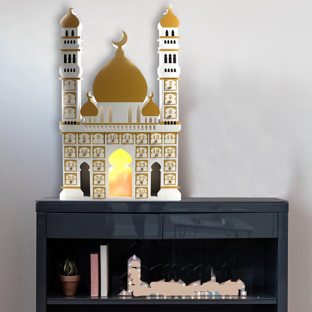 Château arabe en bois - Compte à rebours du Ramadan (MAC384)