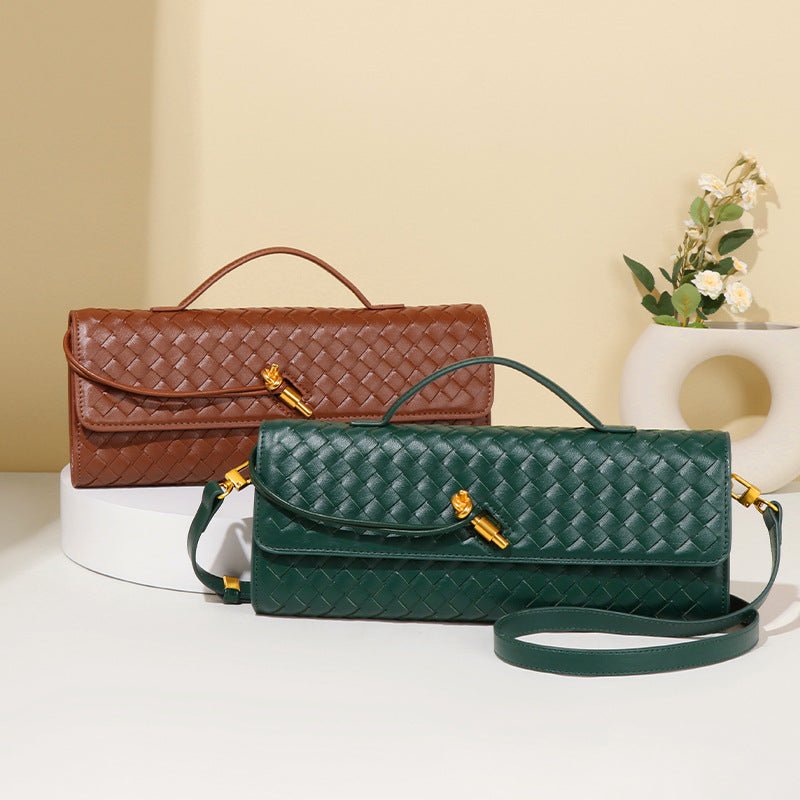 Pochette en cuir PU tissé (MAC432)