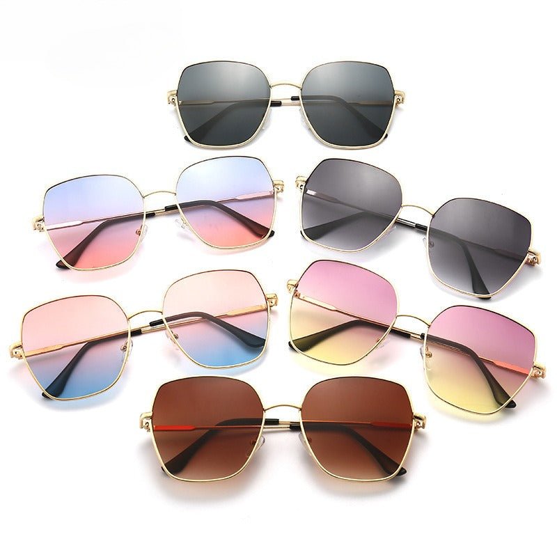 Lunettes de soleil oversize dégradées pour femme – Un accessoire tendance qui affine le visage (MAC263)