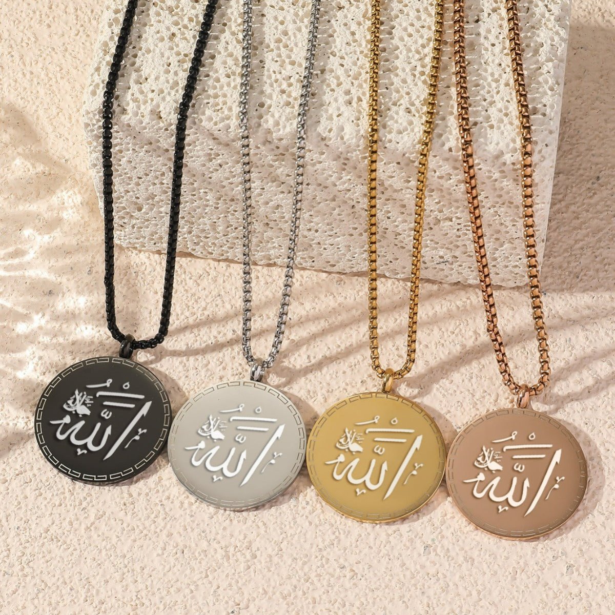 Collier en Acier Titane Réversible (MAC224) (AVEC COFFRET CADEAU)