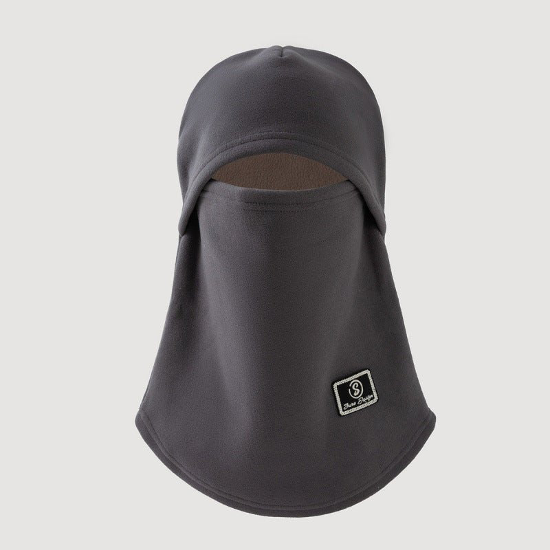 Cagoule Masque Doublée Polaire | Cagoule d'Hiver Coupe-Vent pour Vélo avec Protection des Oreilles (MAC308)