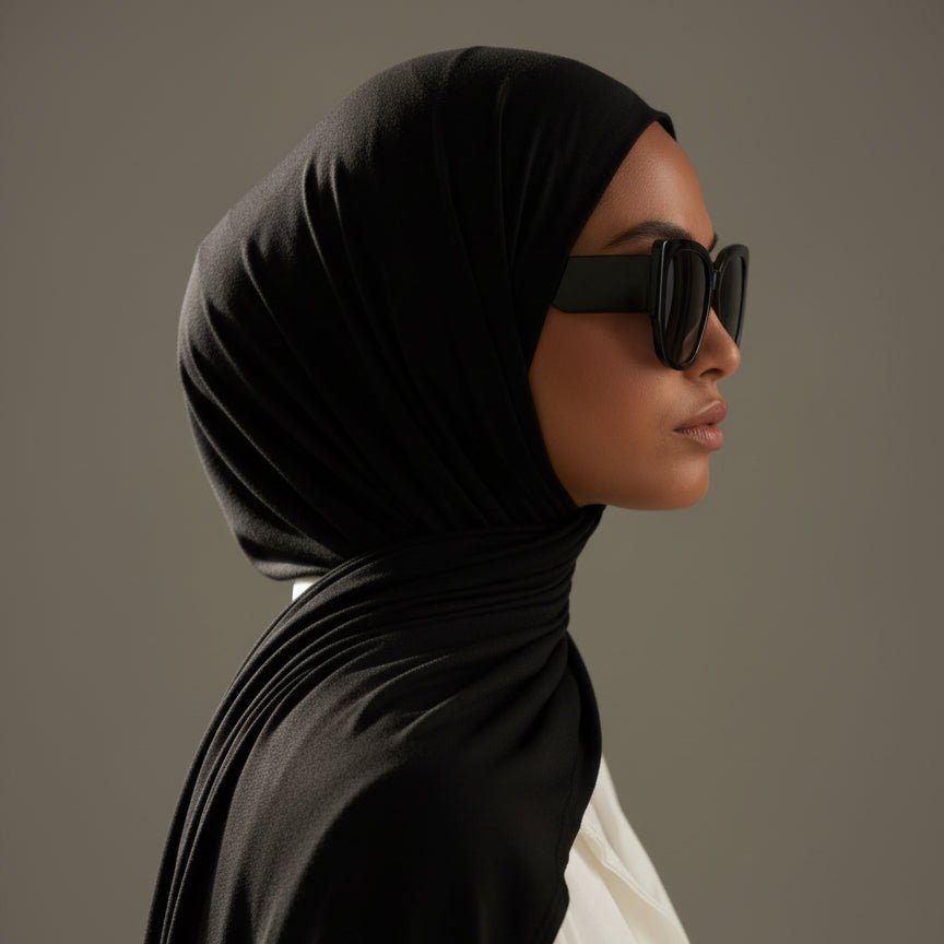 Hijab en Jersey de Bambou Premium | Hijab en Bambou Naturel (MH195)