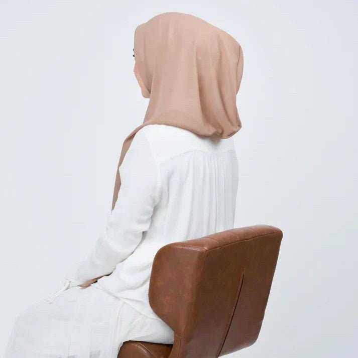Hijab Instant en Mousseline avec Fermeture Magnétique (MH202)