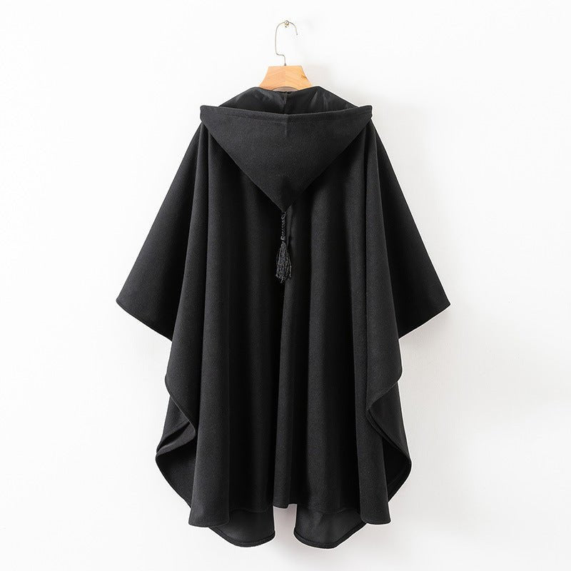 Manteau cape à capuche (MS208)