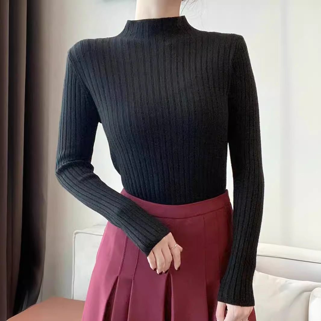 Pull en Maille Uni à Manches Longues (MS065)