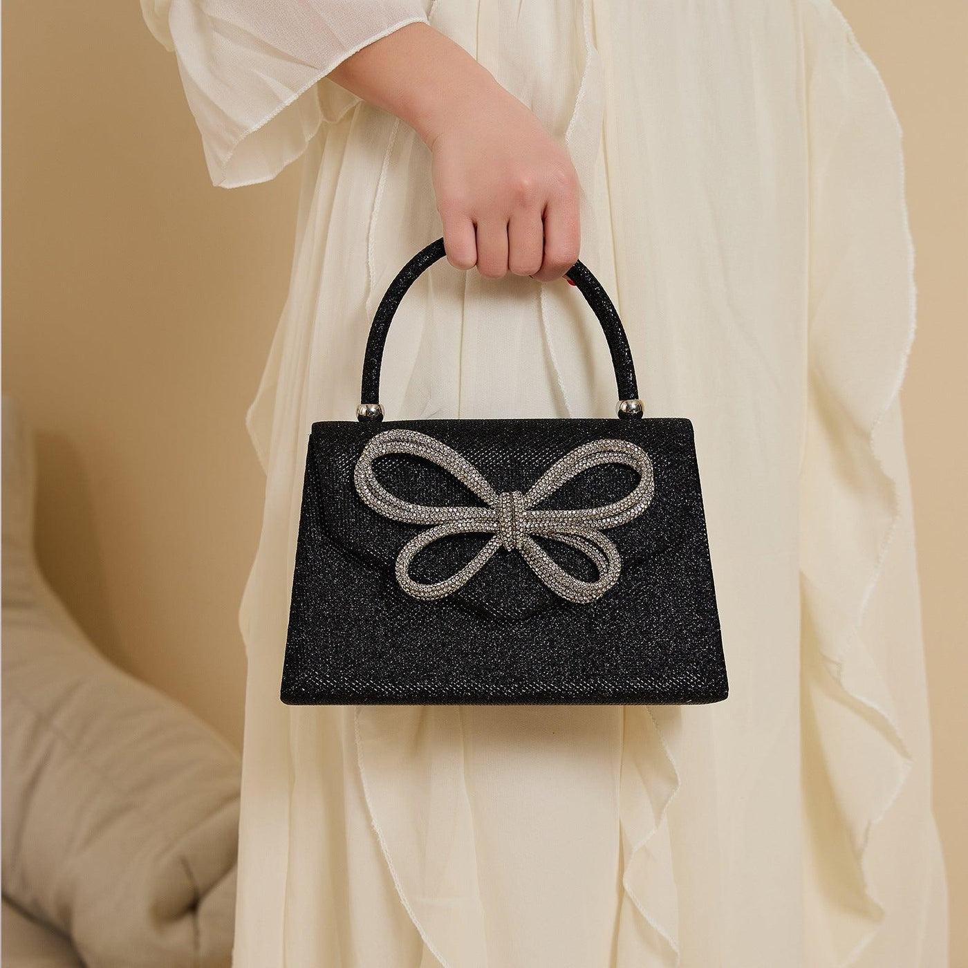 Sac de soirée MAC146 avec papillon en strass