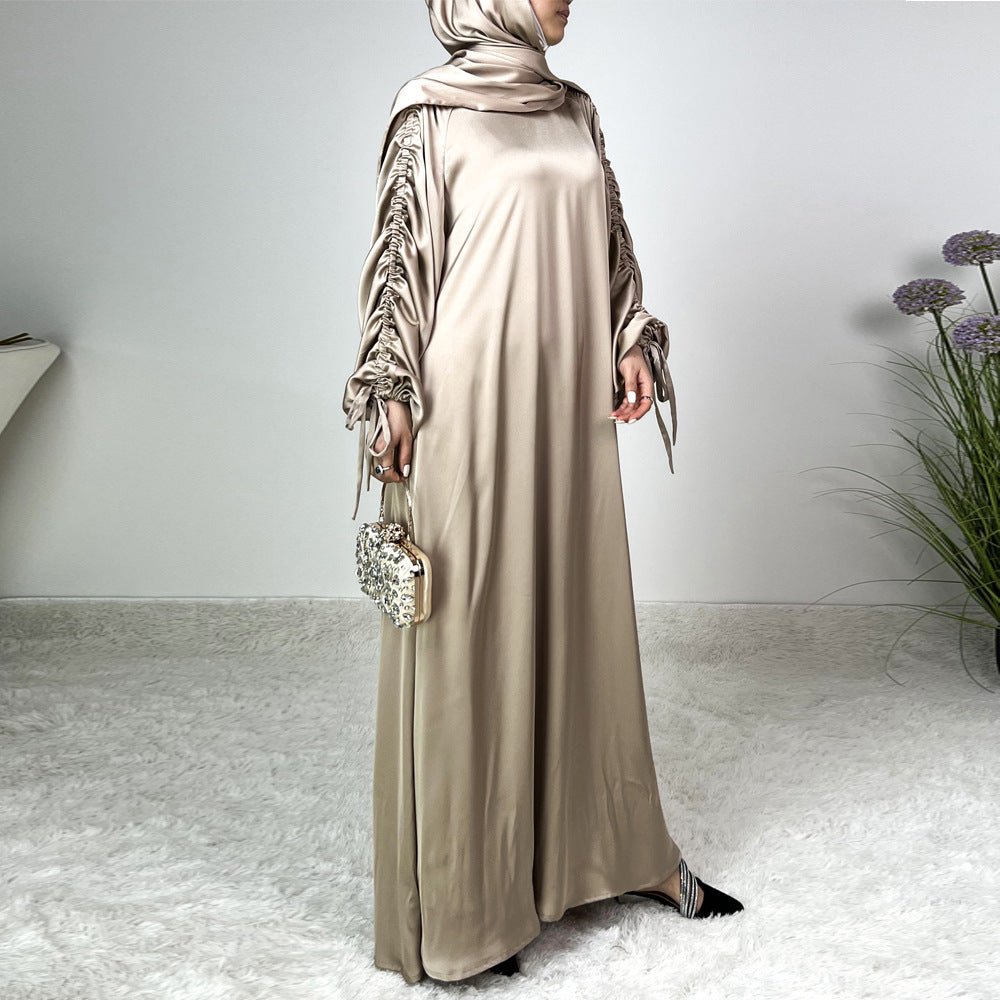 Robe Abaya Ample à Manches Lanterne Ajustables (MA167)