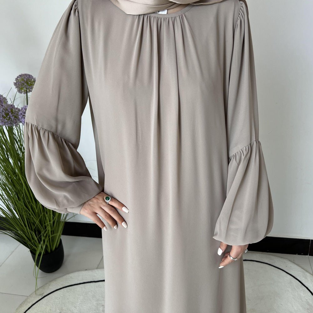 Abaya Chiffon Manches Lanterne Temperament (MA123)