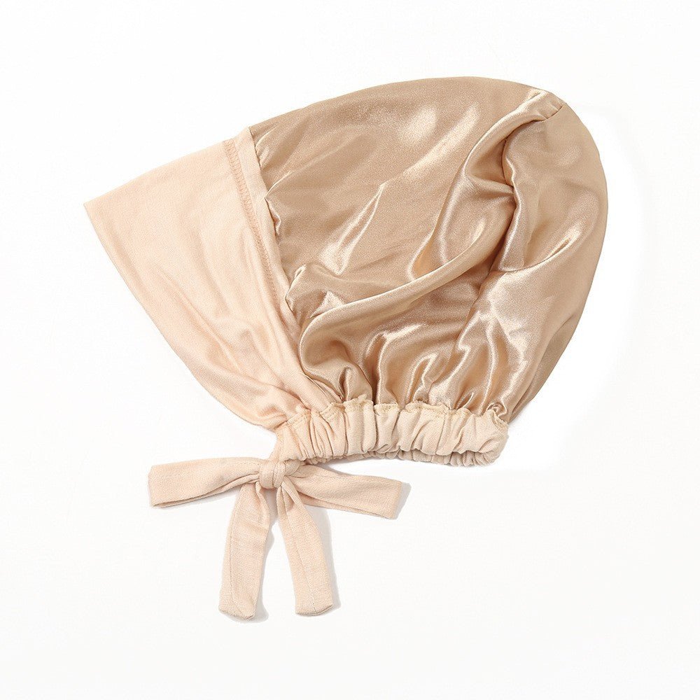 Sous-bonnet léger double épaisseur doublé satin pour hijab - Confortable et respirant (MH023)