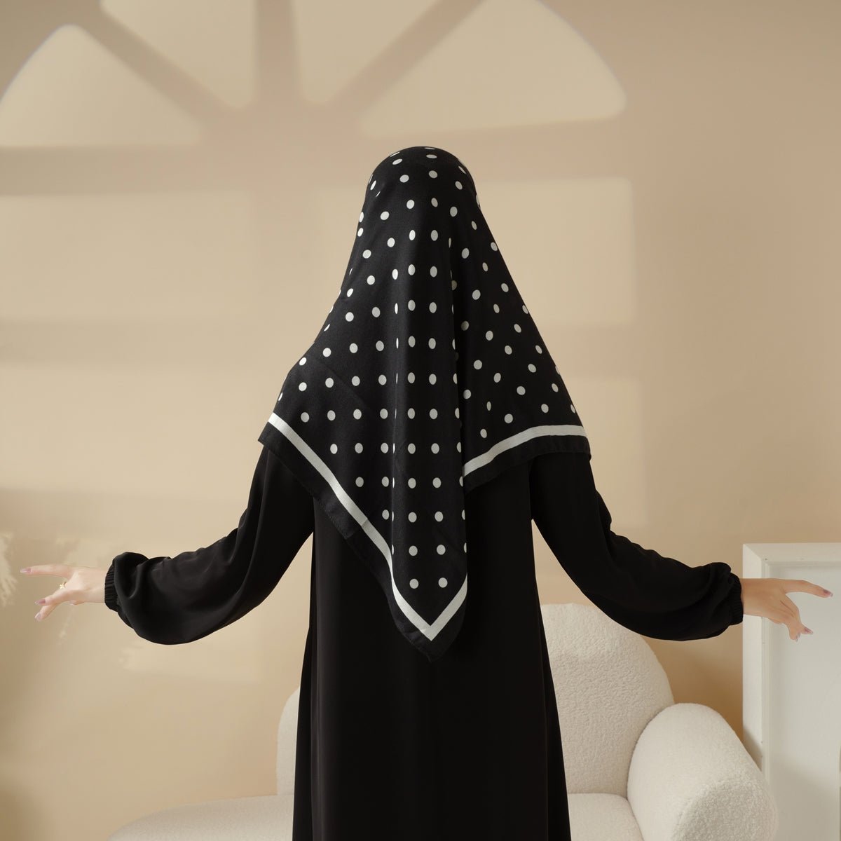 Foulard Carré Hijab en Cachemire Synthétique (MH091)