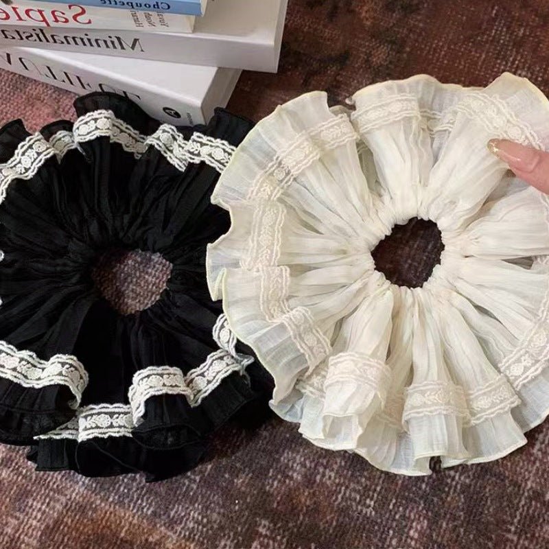 Élastique Cheveux Oversize à Volants（MAC455）