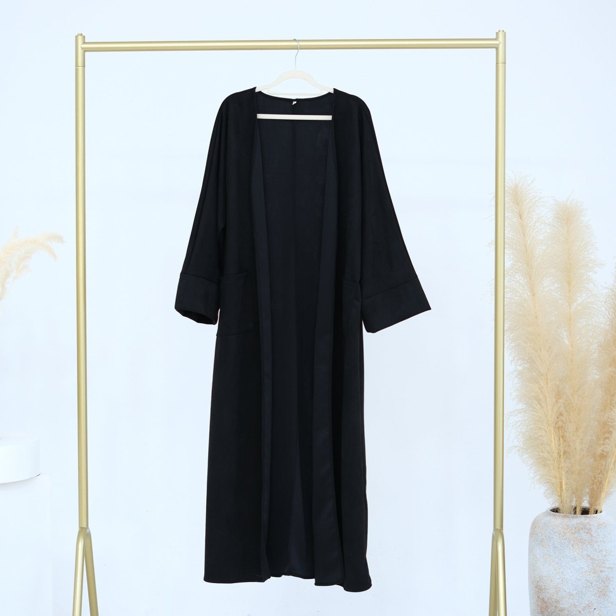 Cardigan Abaya Ouvert en Daim (MOA093)