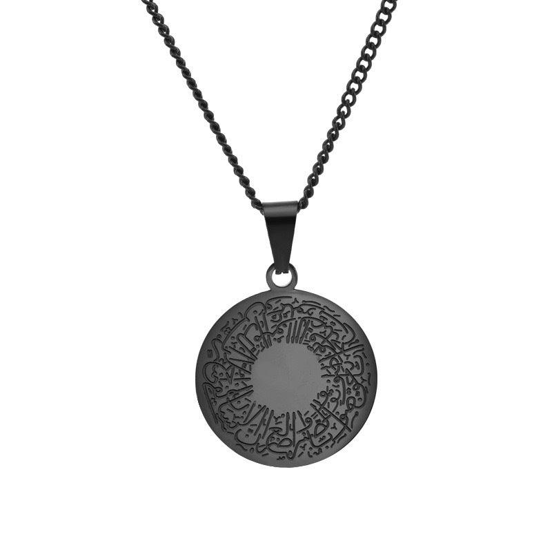 MAC095 Collier Unisexe Rond en Acier Titane