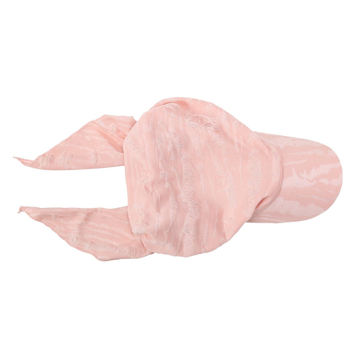 Casquette de baseball tendance multicolore pour femme – Bonnet bohème à bords effilochés avec détail plume (MH113)