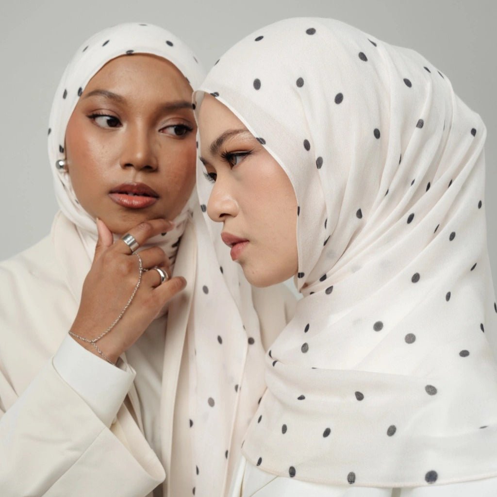 Foulard Hijab à Pois (MH230)