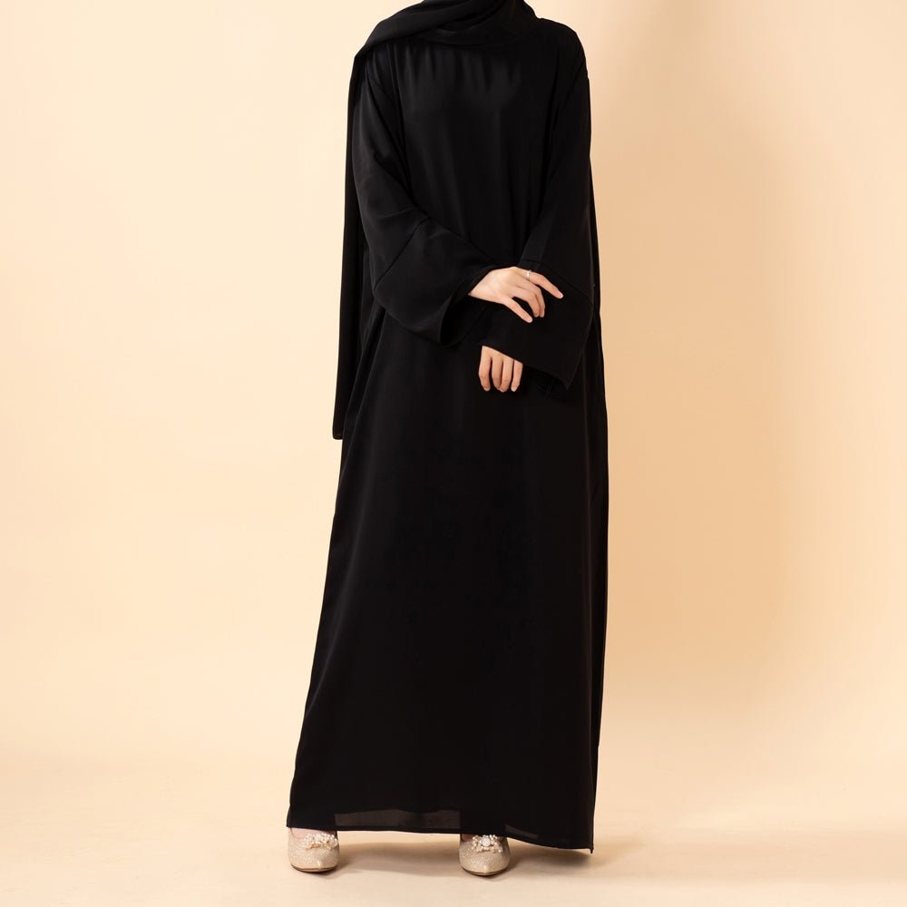 Abaya une pièce premium hijab pour femmes | Abaya de voyage en tissu Nida (MJ024)