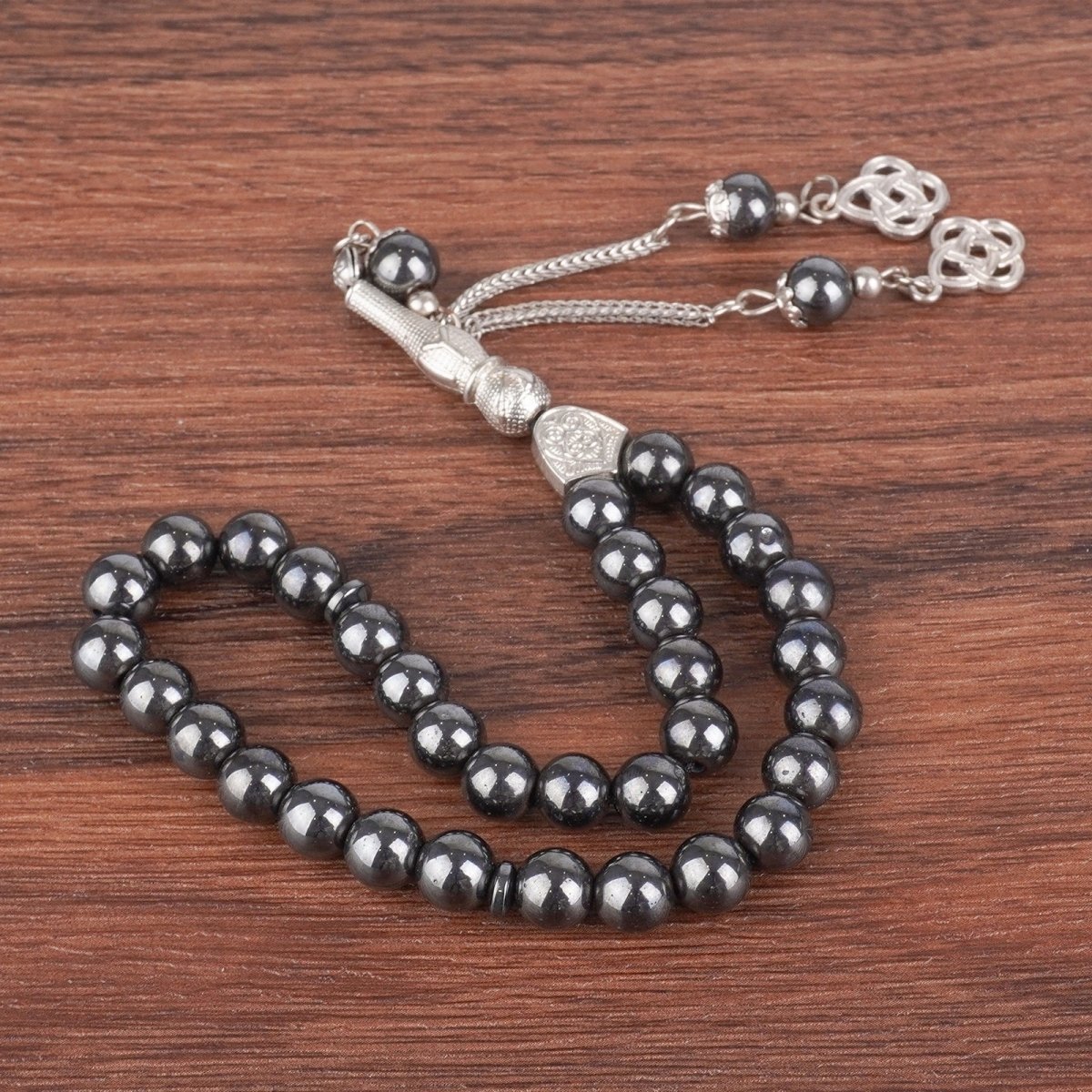 Tasbeeh en Obsidienne Noire 33 perles (MR085)