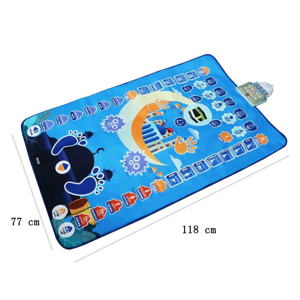 Tapis de prière interactif électronique pour enfants, tapis de prière éducatif musulman pour enfants (MR032)