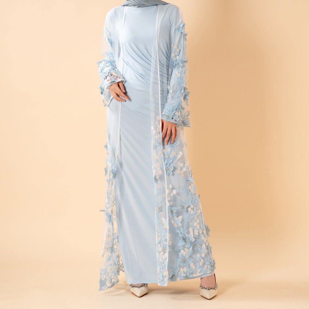 Abaya Ouverte Butterfly Whisper (MOA303)