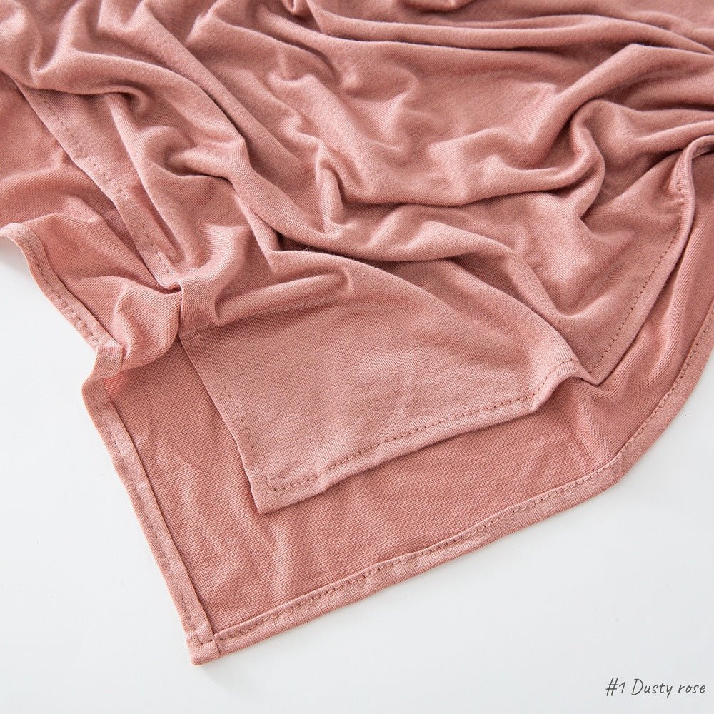 Hijab en Coton Mercerisé Jersey Bouclé Angle Droit, Haute Qualité, Respirant (MH068)
