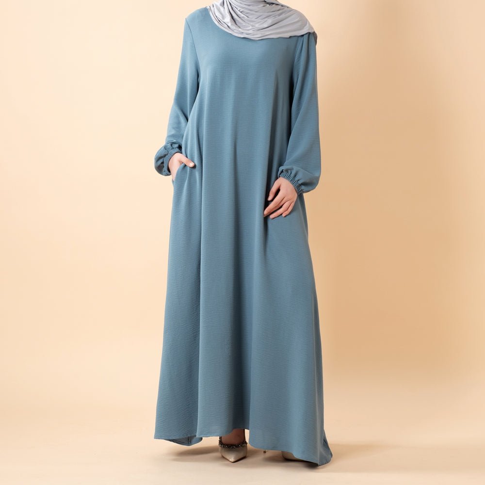 Robe Maxi Essential Flow en Crêpe avec Poches (UKMA385)