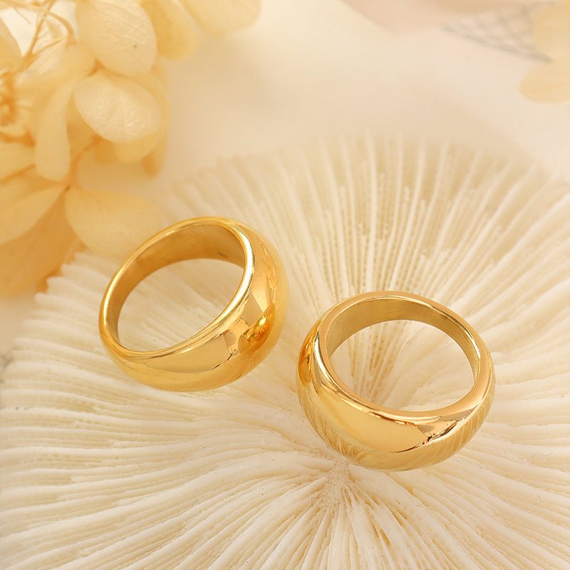 Bague Geometric Brilliance Anneaux minimalistes ultra-brillants pour superposition et style (MAC272)