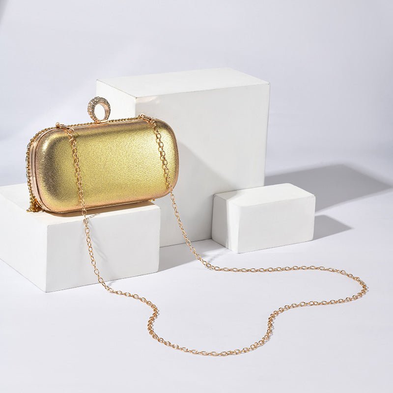 Pochette de soirée pailletée de diamants, sac du soir en cristal à motifs superposés (MAC283)