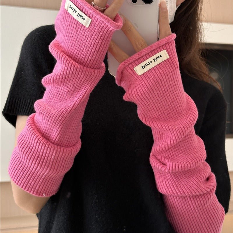 **Manches en Maille Cascadantes – Élégance Cosy pour un Style Superposé** (MAC312)