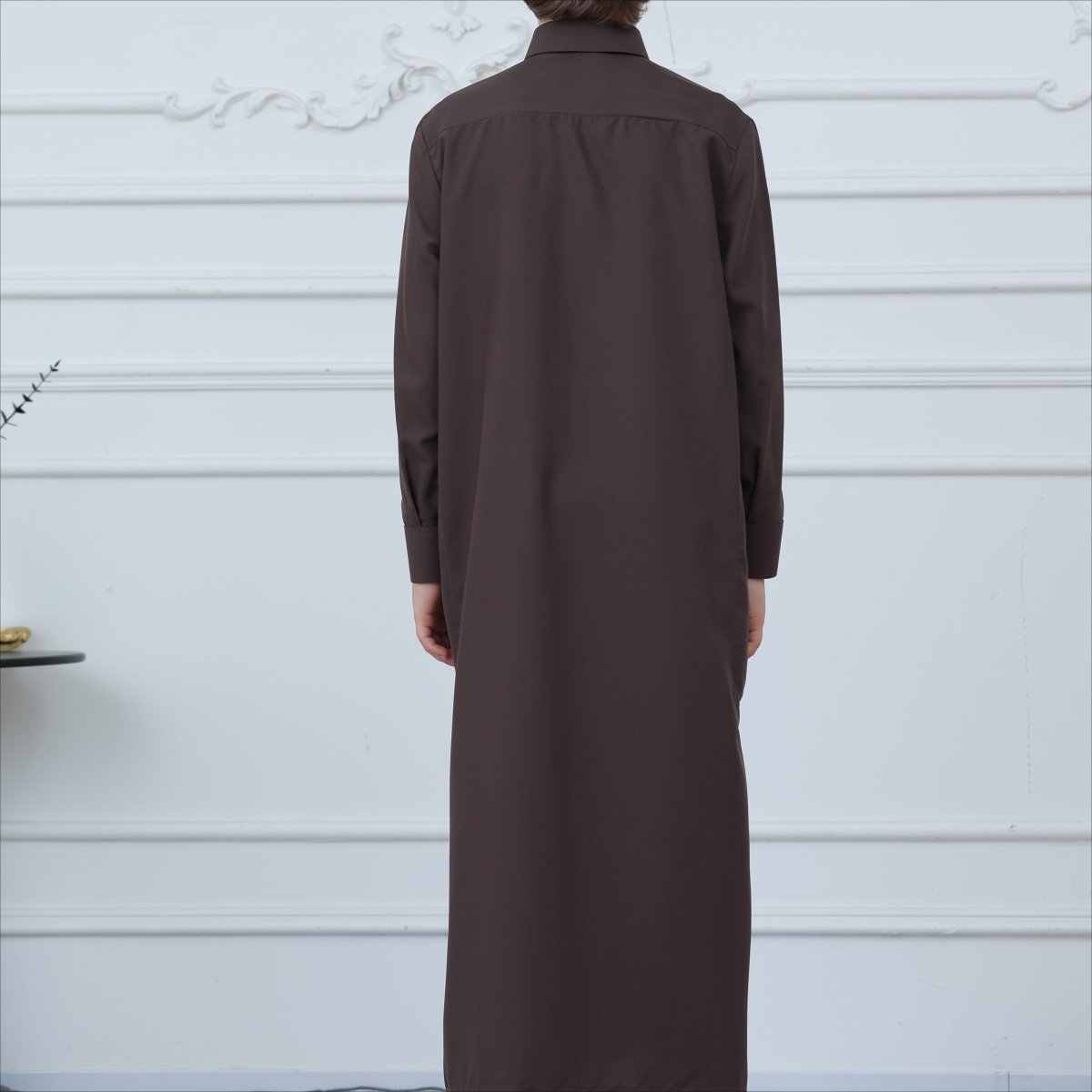 Qamis classique pour garçon avec col et poches (MKB024)