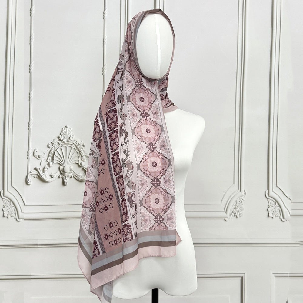 Écharpe hijab imprimée (MH239)
